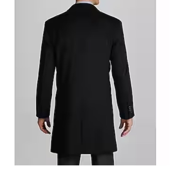Jos. A. Bank Wool Blend Topcoat Black 40 Short - Picture 7 of 11